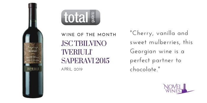 Wine of the Month: Jsc Tbilvino ‘Iveriuli’ Saperavi 2015, Georgia